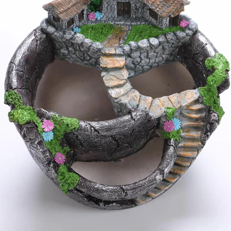 Fairy Garden Flower House Pot Lamp - Image 2