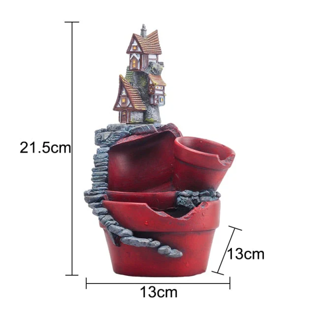 Fairy Garden House Creative Resin Flowerpot - Image 4