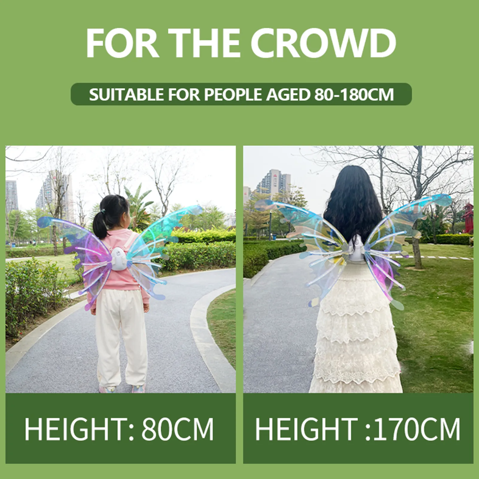 Fairy Wings Kids Costume - Image 4
