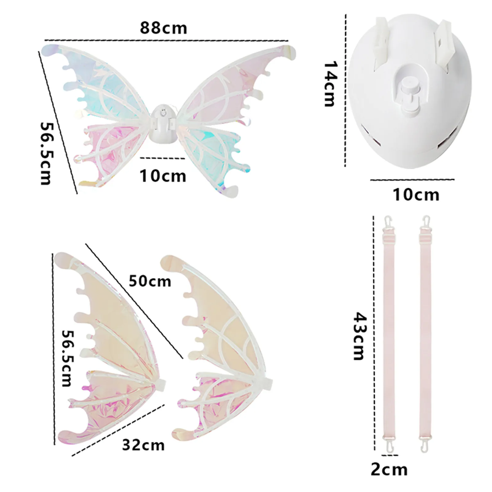 Fairy Wings Kids Costume - Image 9