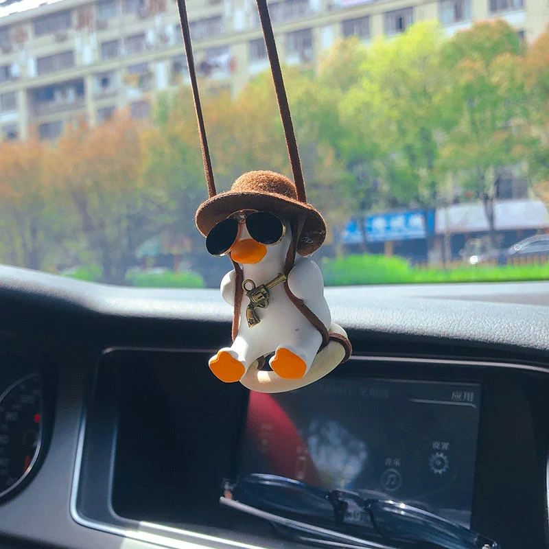 Fancy Duck Car Front Mirror Decor - Image 6