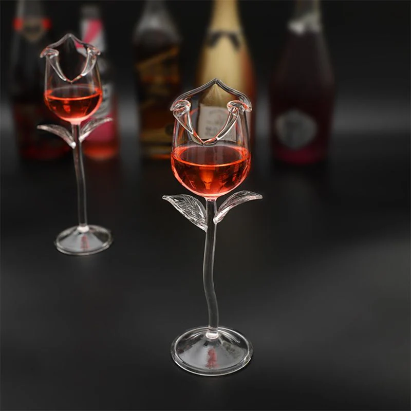 Fancy Rose Wine Glass - Image 4