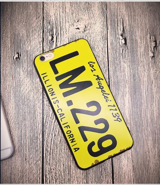 Fashion License Plate Pattern Phone case For Iphone Models - Image 2