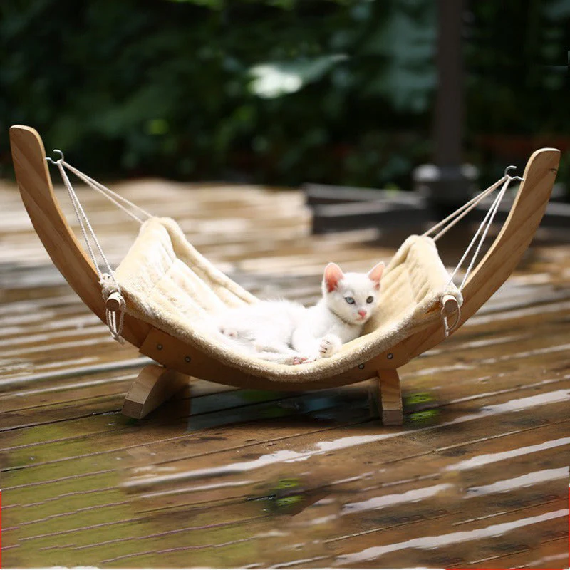 Fashion Wood Cat Hammock - Image 6