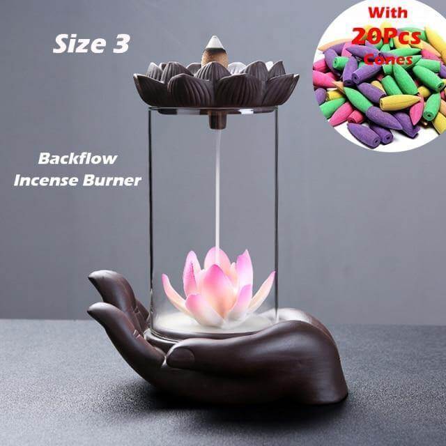 Feng Shui Ceramic Dragon Waterfall Incense Burner - Image 8