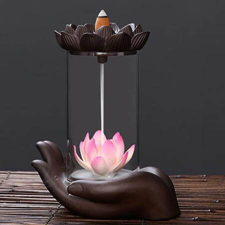Feng Shui Ceramic Dragon Waterfall Incense Burner - Image 9