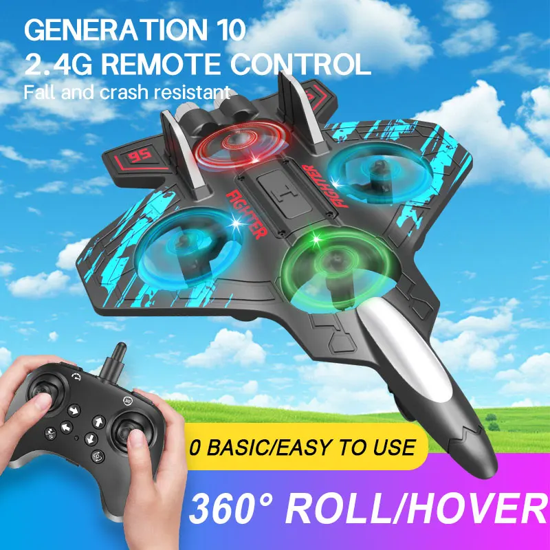 Fighter Stunt Remote Control Foam Jet Plane - Image 2
