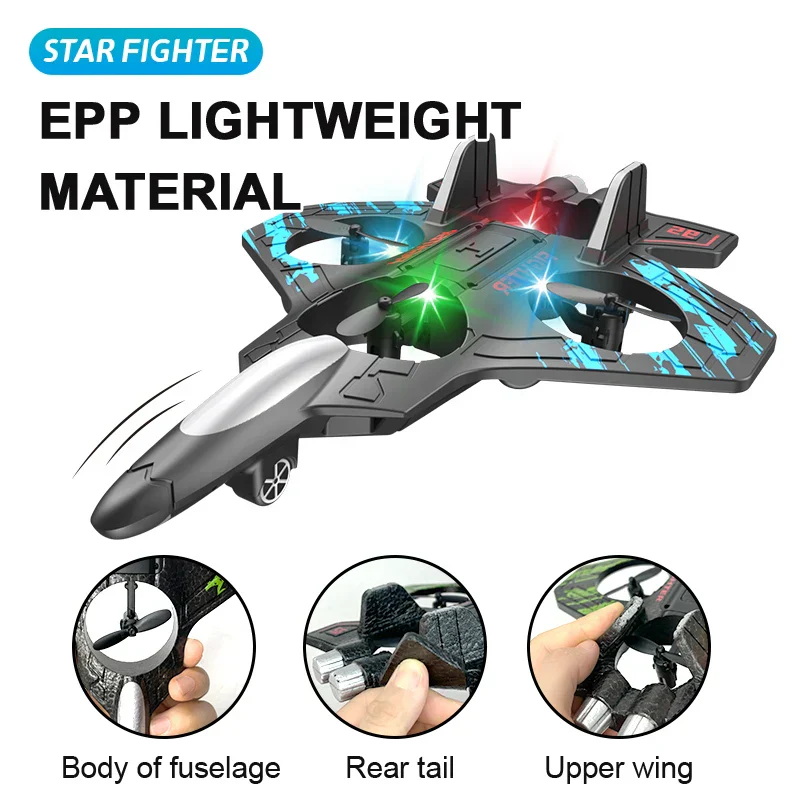 Fighter Stunt Remote Control Foam Jet Plane - Image 5