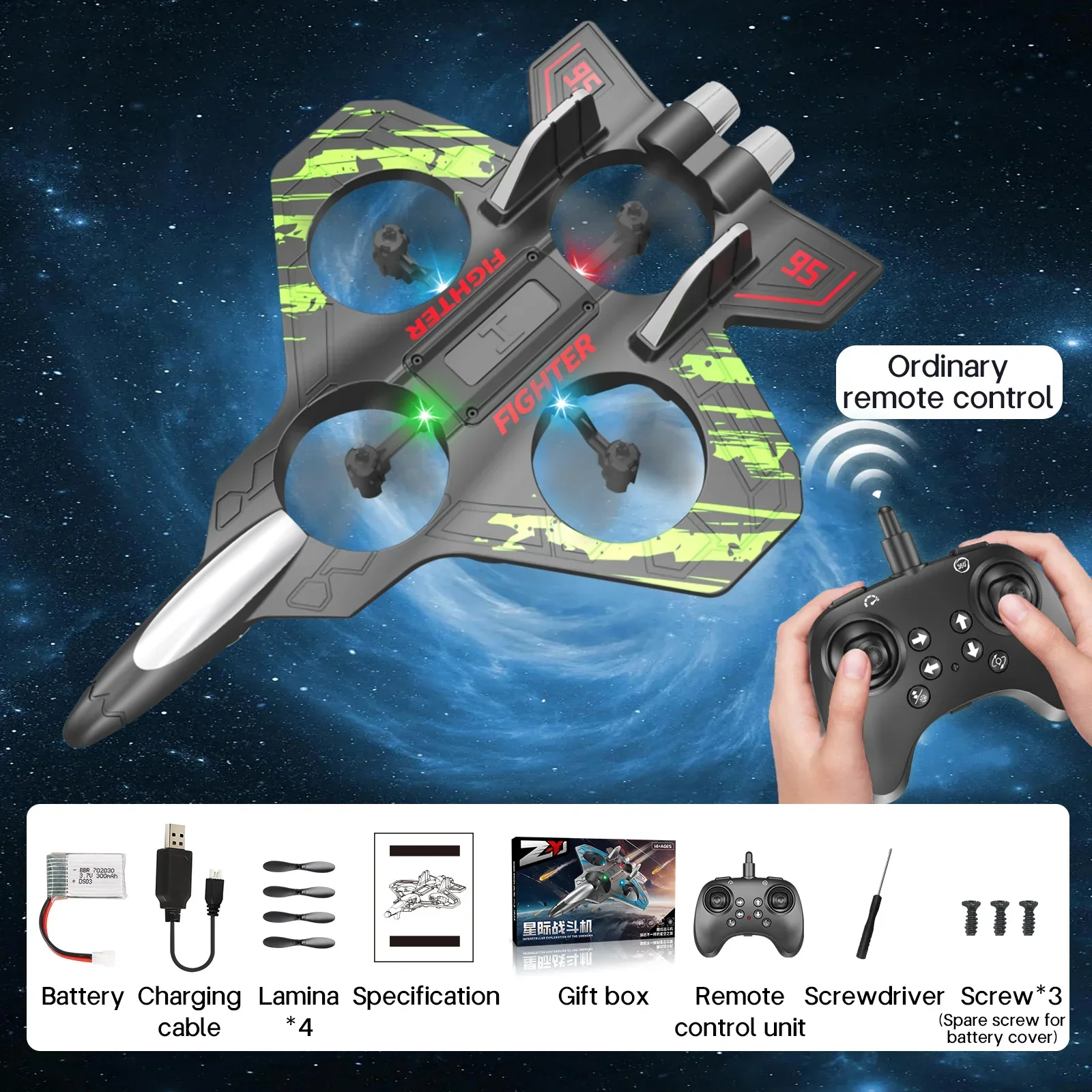 Fighter Stunt Remote Control Foam Jet Plane - Image 6