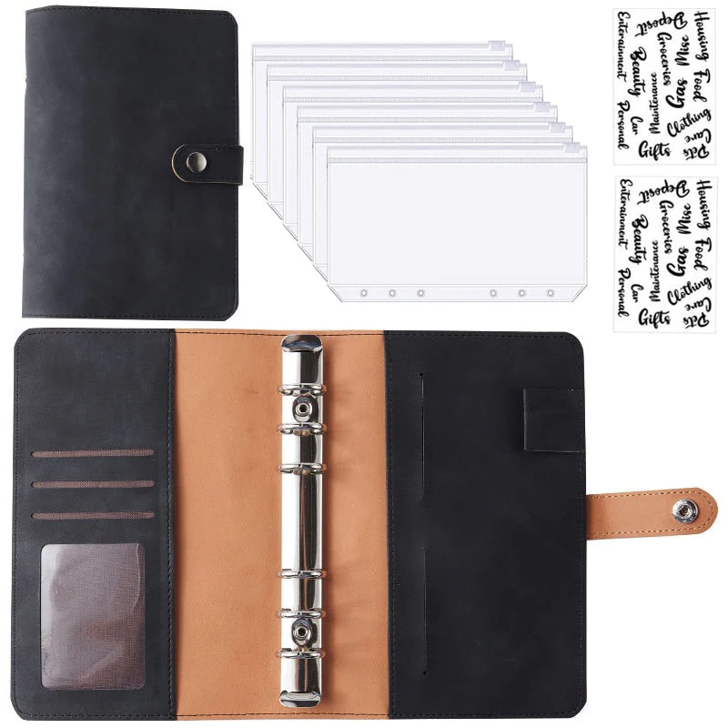 Financial Planner Leather Multi Pocket Bill Organizer Notebook - Image 14
