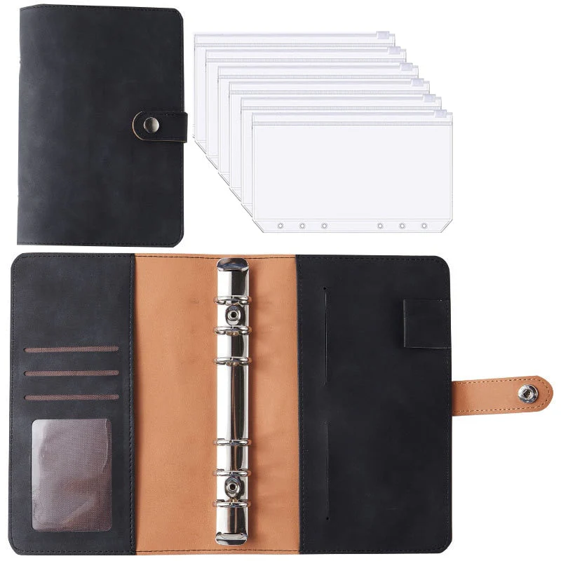 Financial Planner Leather Multi Pocket Bill Organizer Notebook - Image 17