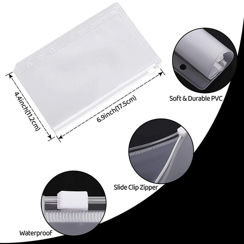 Financial Planner Leather Multi Pocket Bill Organizer Notebook - Image 3