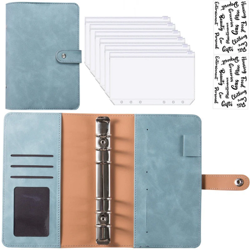 Financial Planner Leather Multi Pocket Bill Organizer Notebook - Image 9