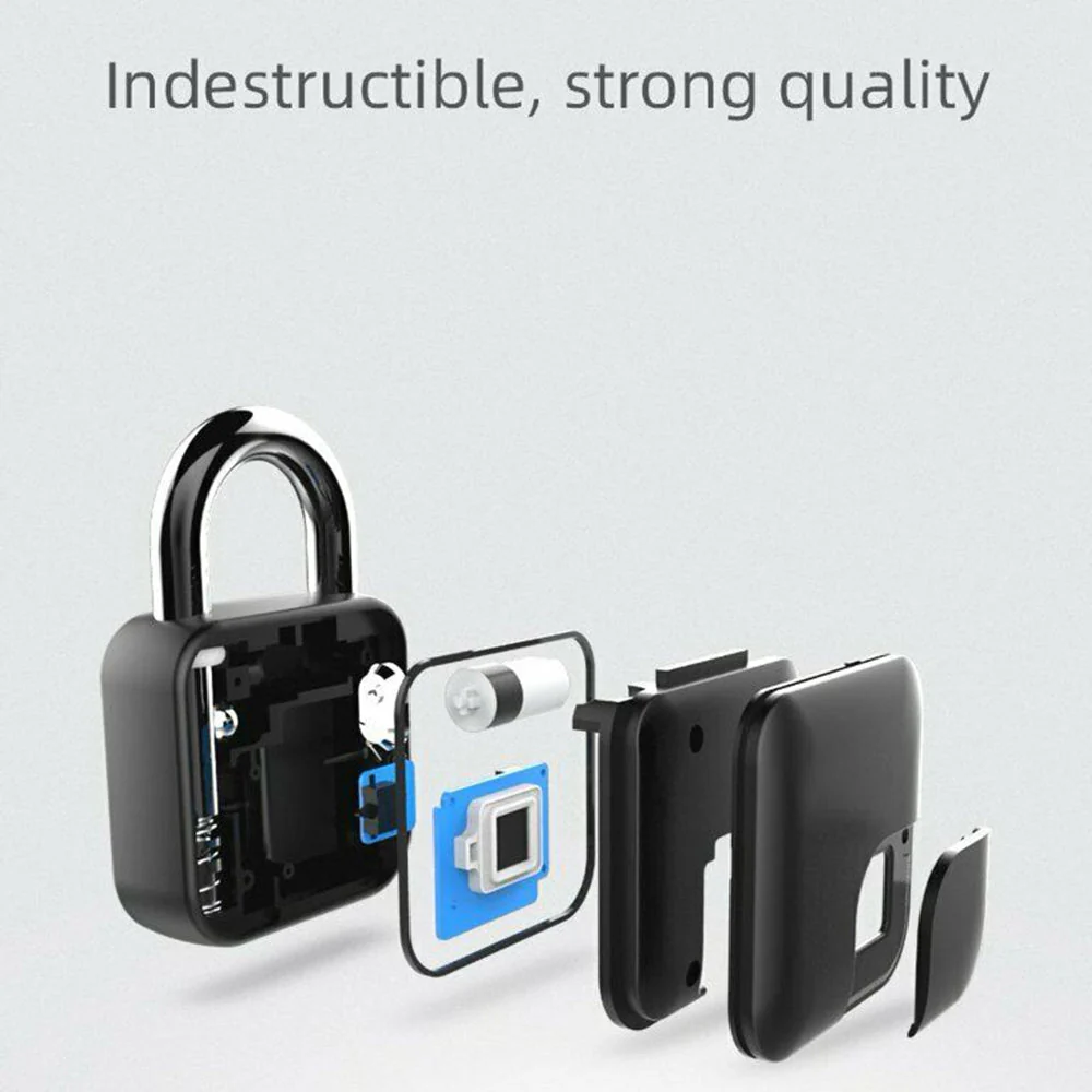 Fingerprint Auto USB Rechargeable Lock - Image 9