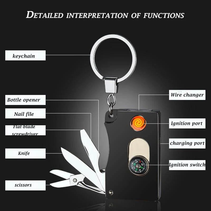 Flameless Windproof Multi-function Lighter - Image 10