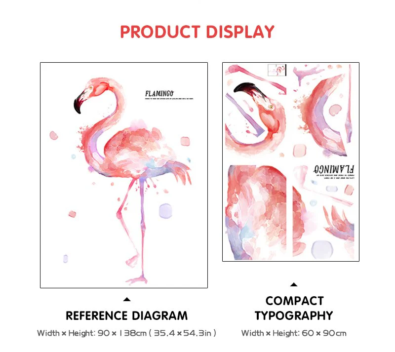Flamingo Wall Stickers for Kids Room Home - Image 4