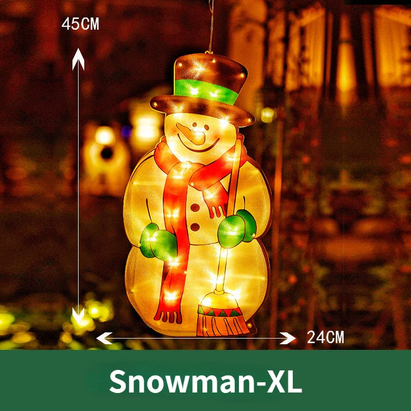 Flashing Christmas Decor Window Hanging Lights - Image 17