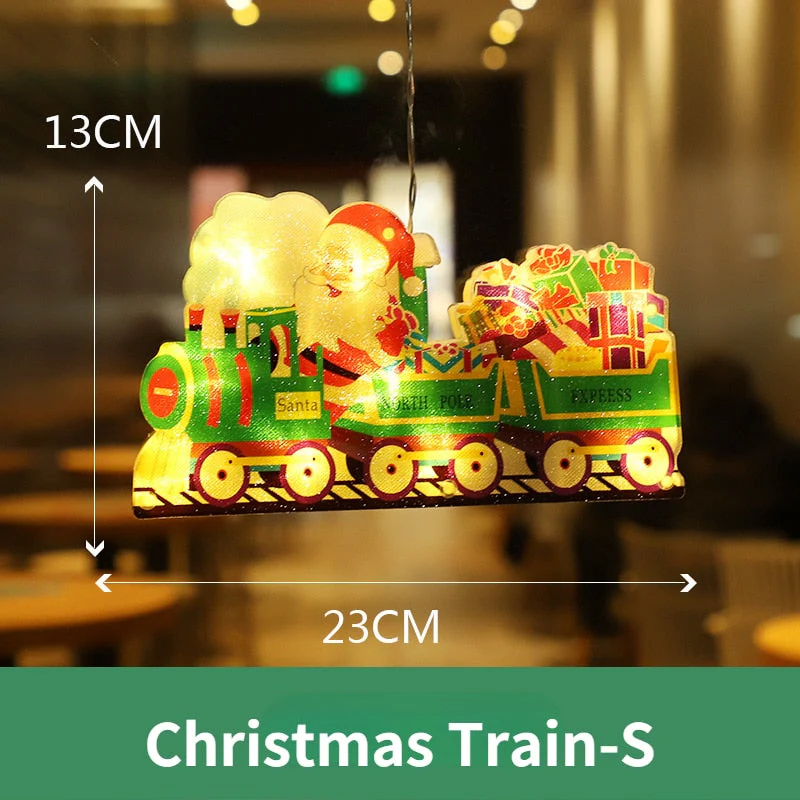 Flashing Christmas Decor Window Hanging Lights - Image 18
