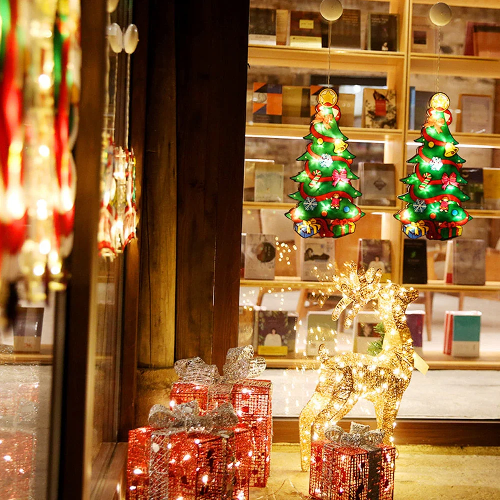Flashing Christmas Decor Window Hanging Lights - Image 5