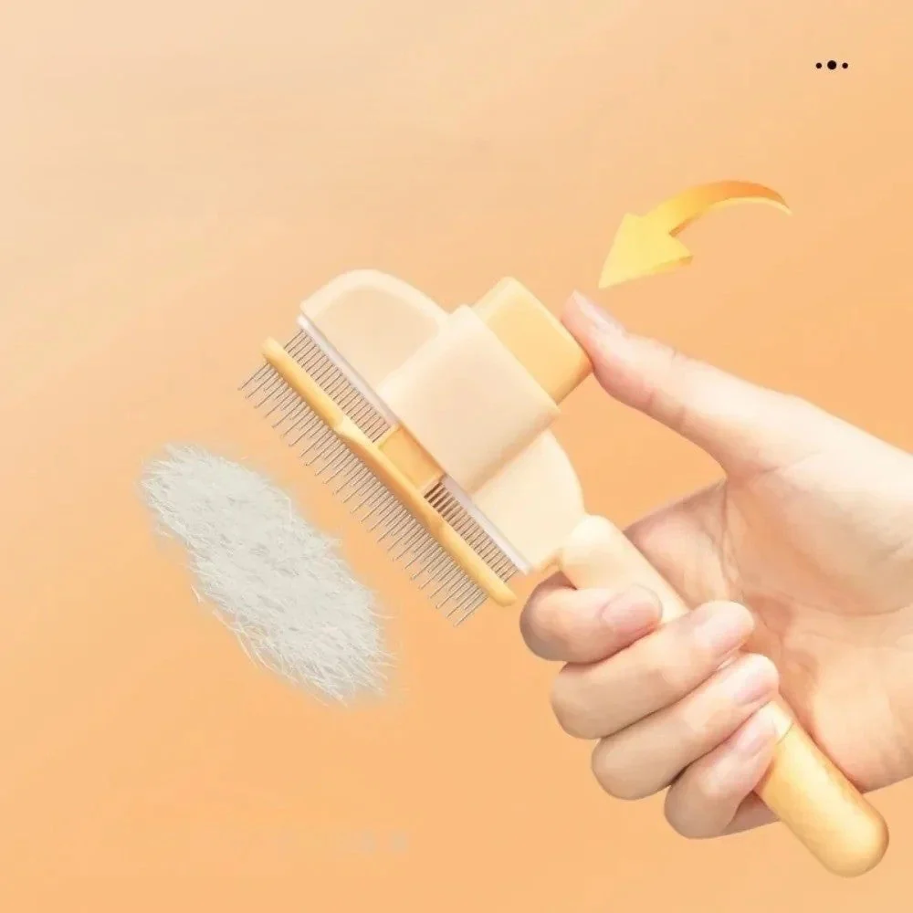 Flea Removal Easy Self-Cleaning Pet Brush
