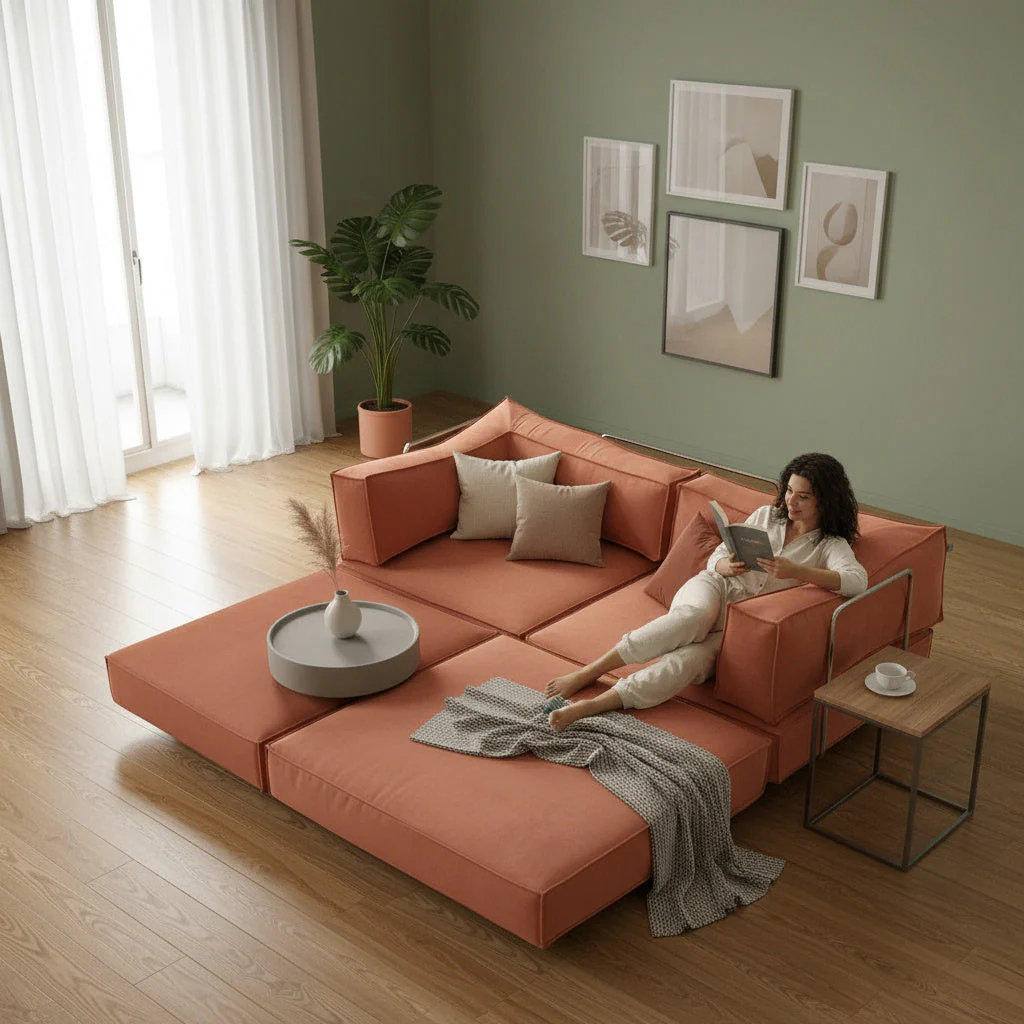 Flexible Lounge Cloud Comfort Convertible Sofa - Image 5