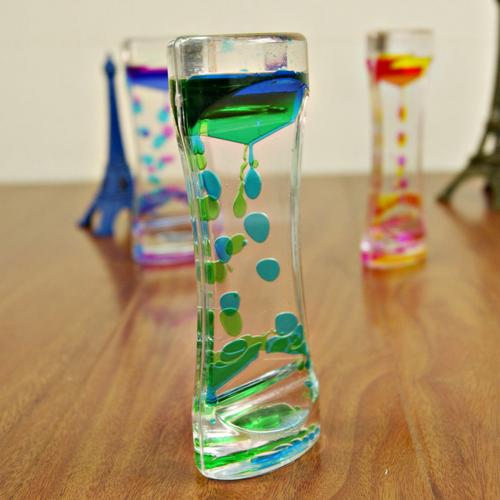 Floating Oil Bubble Hourglass - Image 2