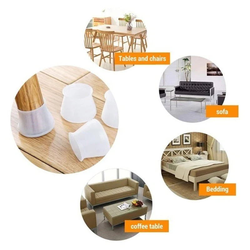 Floor Protect Elastic Table Chair Leg Cover Pads - Image 3