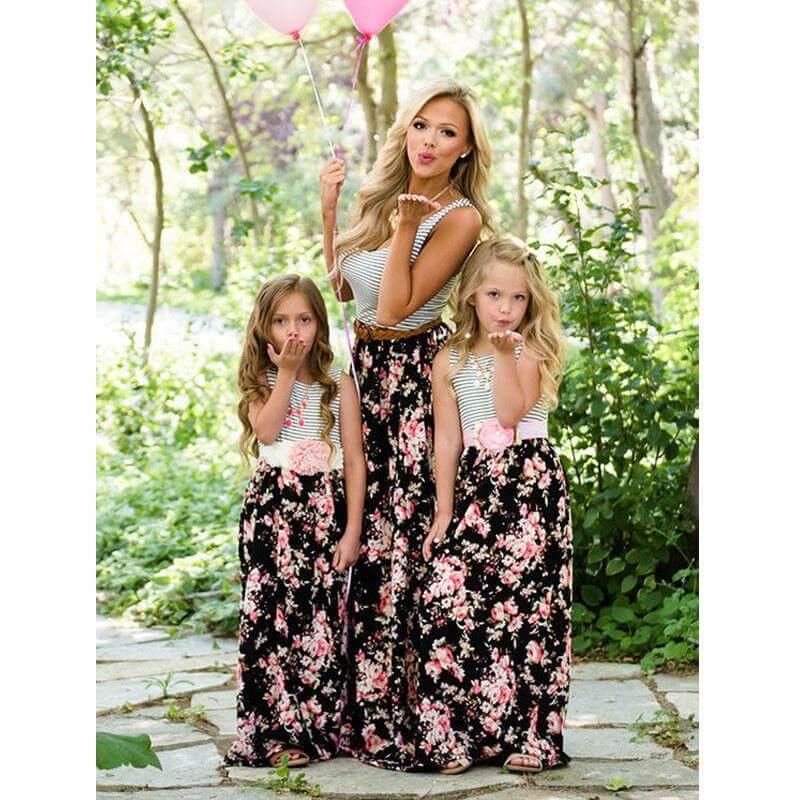 Floral Cute Mom and daughter Sundress Matching outfit - Image 2