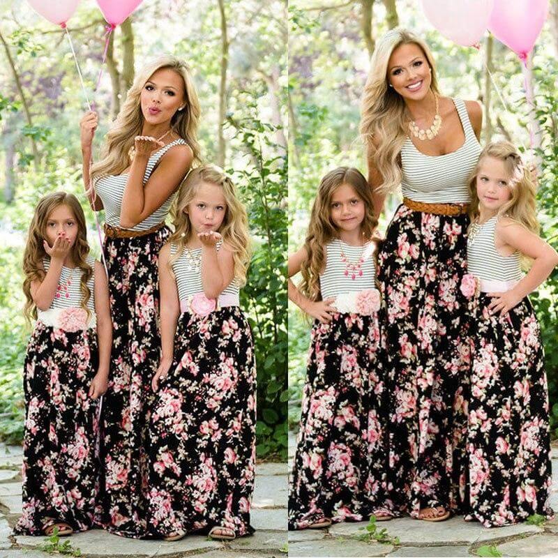 Floral Cute Mom and daughter Sundress Matching outfit - Image 6