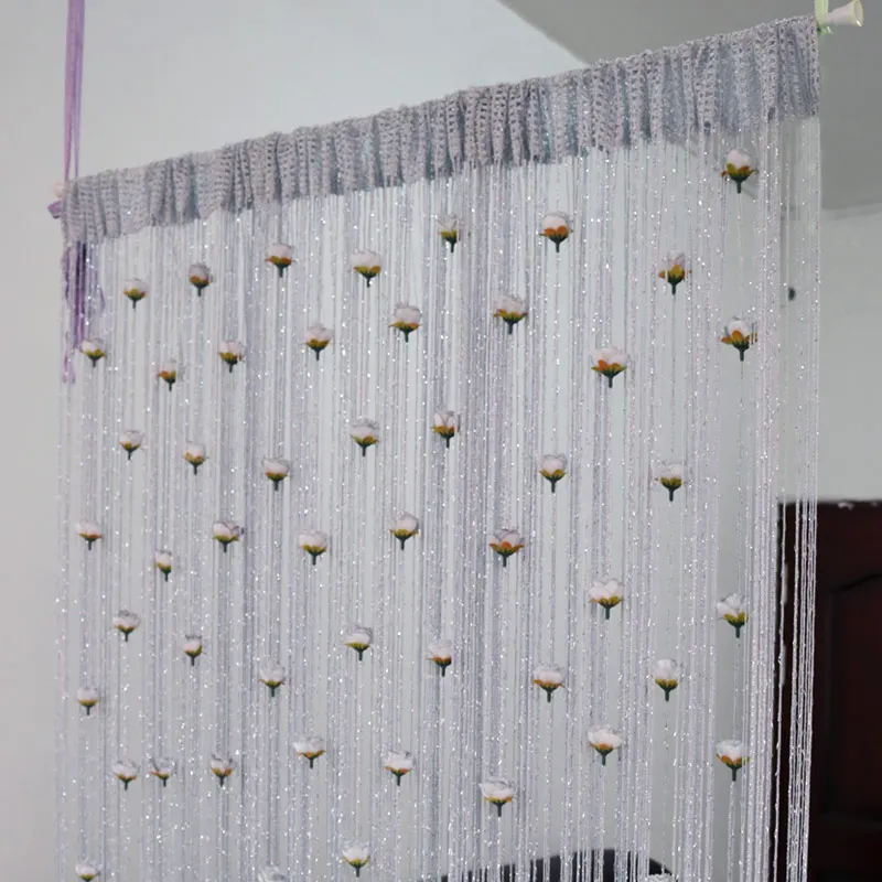 Floral Decorative Hanging Room Divider Curtain - Image 10