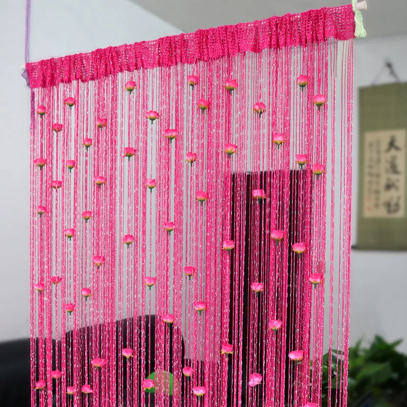 Floral Decorative Hanging Room Divider Curtain - Image 13