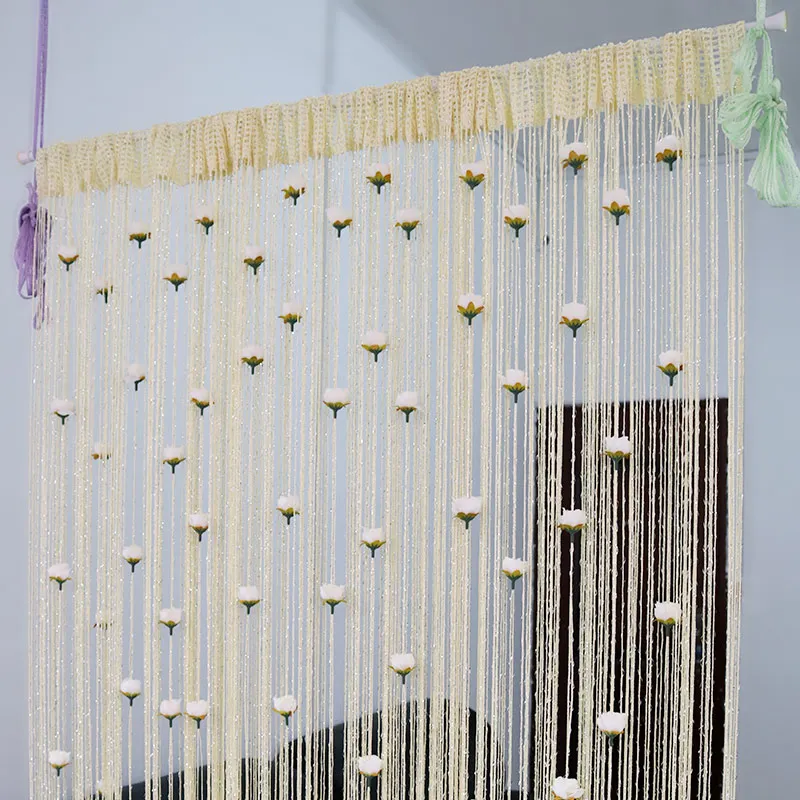 Floral Decorative Hanging Room Divider Curtain - Image 6