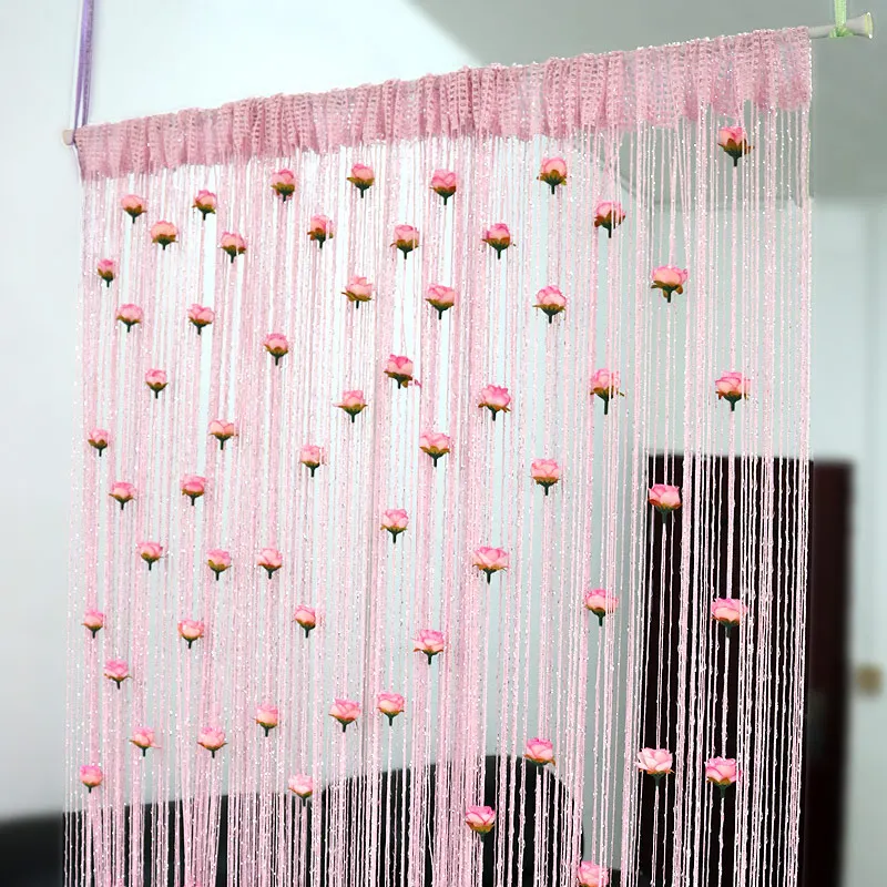Floral Decorative Hanging Room Divider Curtain - Image 8