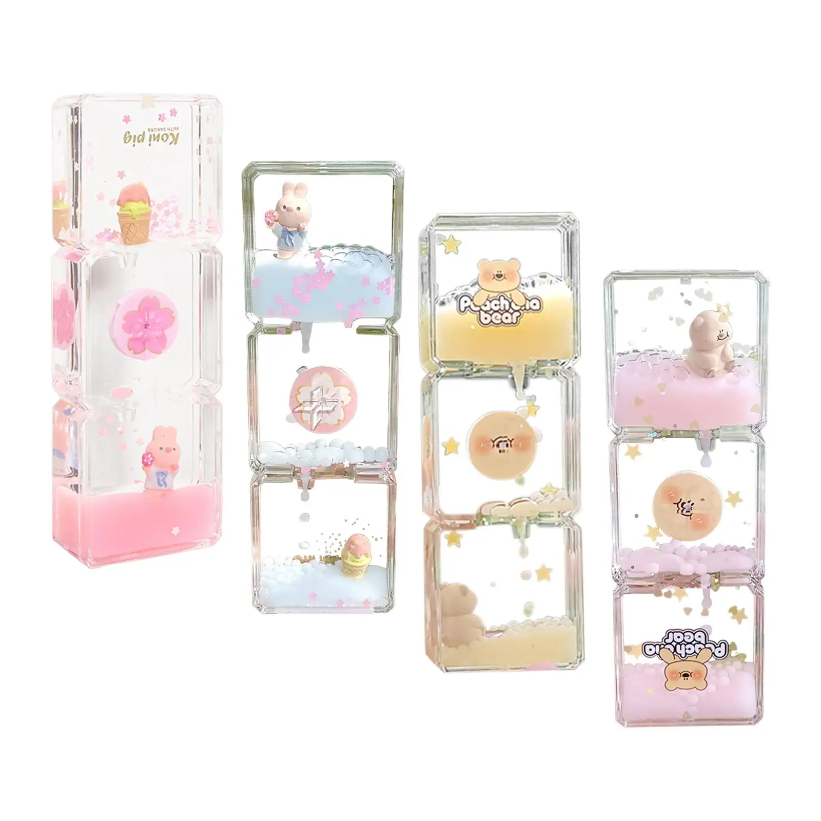 Floral Fantasy Liquid Cartoon Motion Hourglass - Image 9