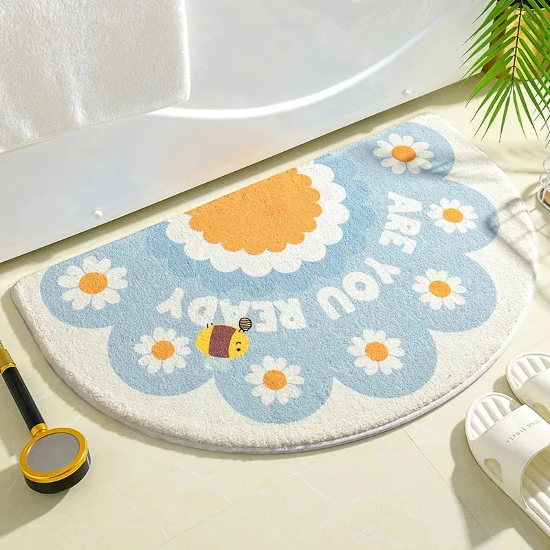 Floral Non-Slip Kawaii Doormats - Image 13