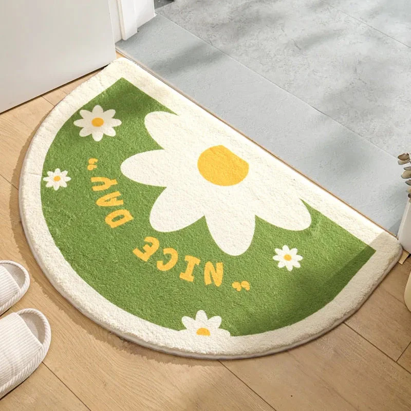 Floral Non-Slip Kawaii Doormats - Image 3