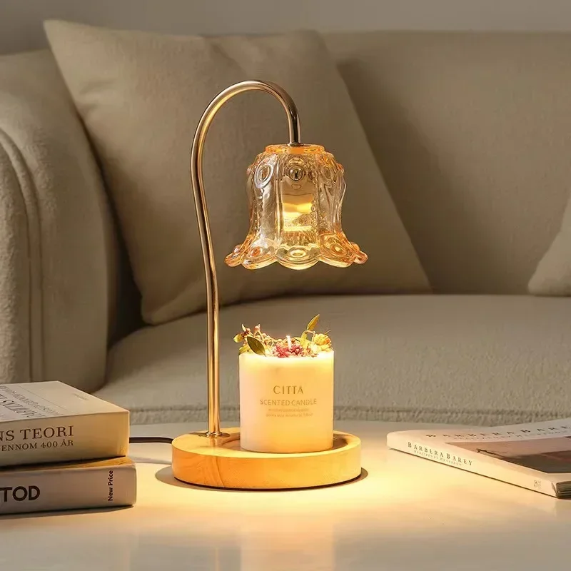 Flower-Shaped Warm Audience Candle Warmer Lamp - Image 2