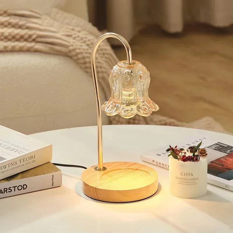 Flower-Shaped Warm Audience Candle Warmer Lamp - Image 3