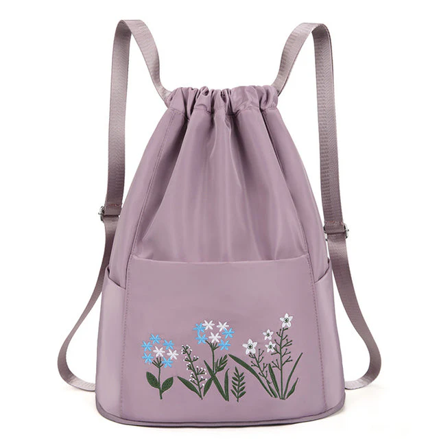 Flower Waterproof Folding Large Travel Backpack - Image 11