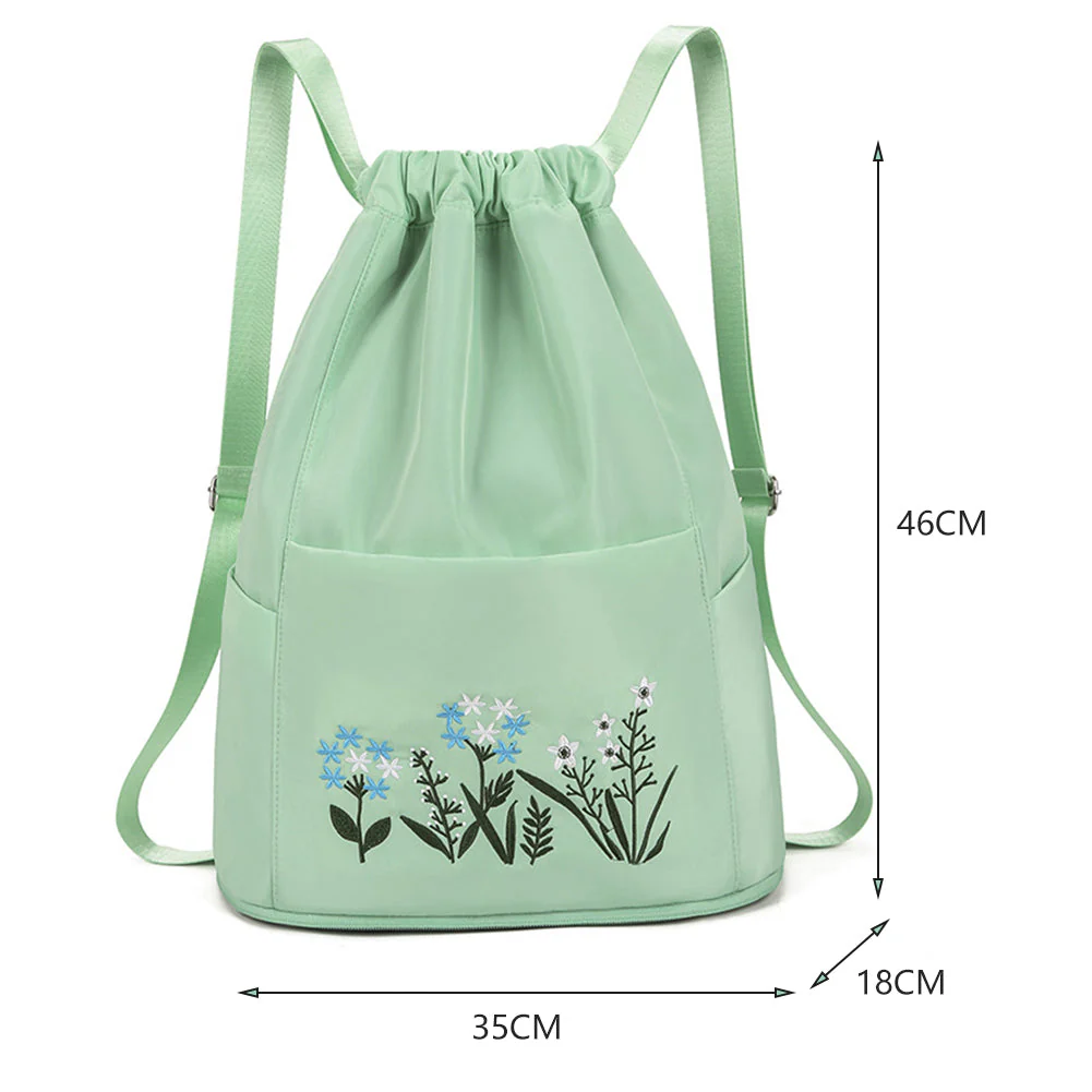 Flower Waterproof Folding Large Travel Backpack - Image 14
