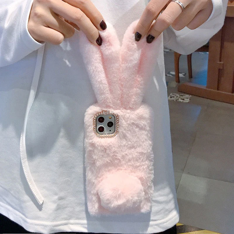 Fluffy Bunny Soft and Stylish iPhone Case - Image 9