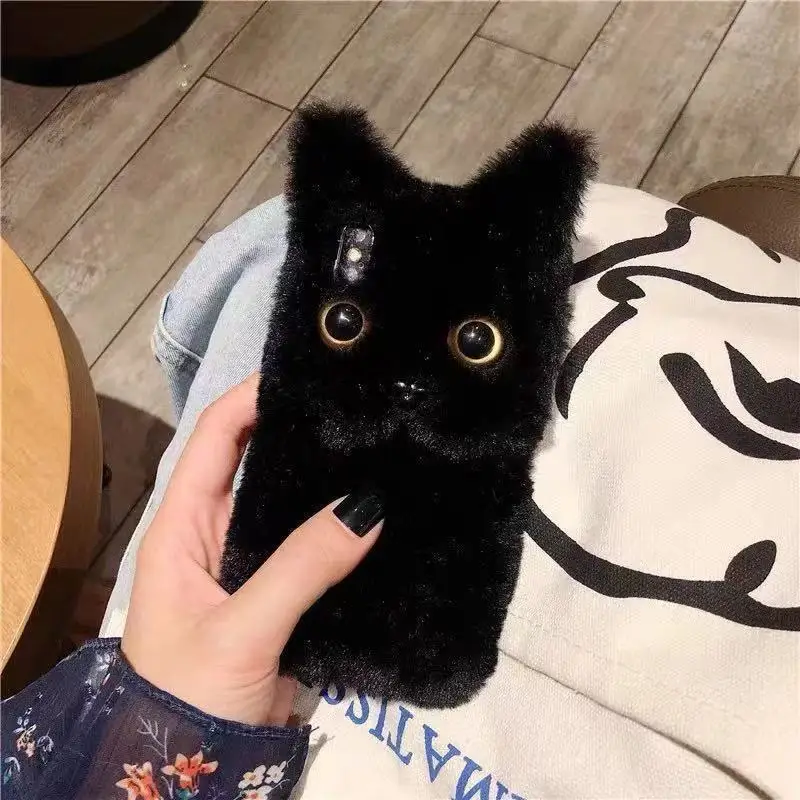 Fluffy Cat Warm Plush Fluffy iPhone Case - Image 6