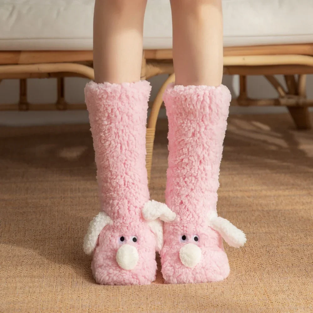 Fluffy Ears Cozy Long Socks - Image 5