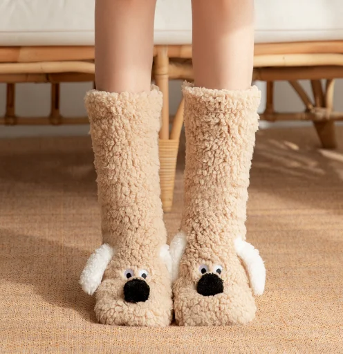 Fluffy Ears Cozy Long Socks - Image 7