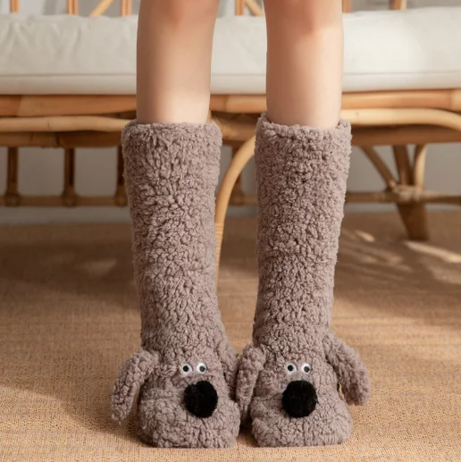 Fluffy Ears Cozy Long Socks - Image 9