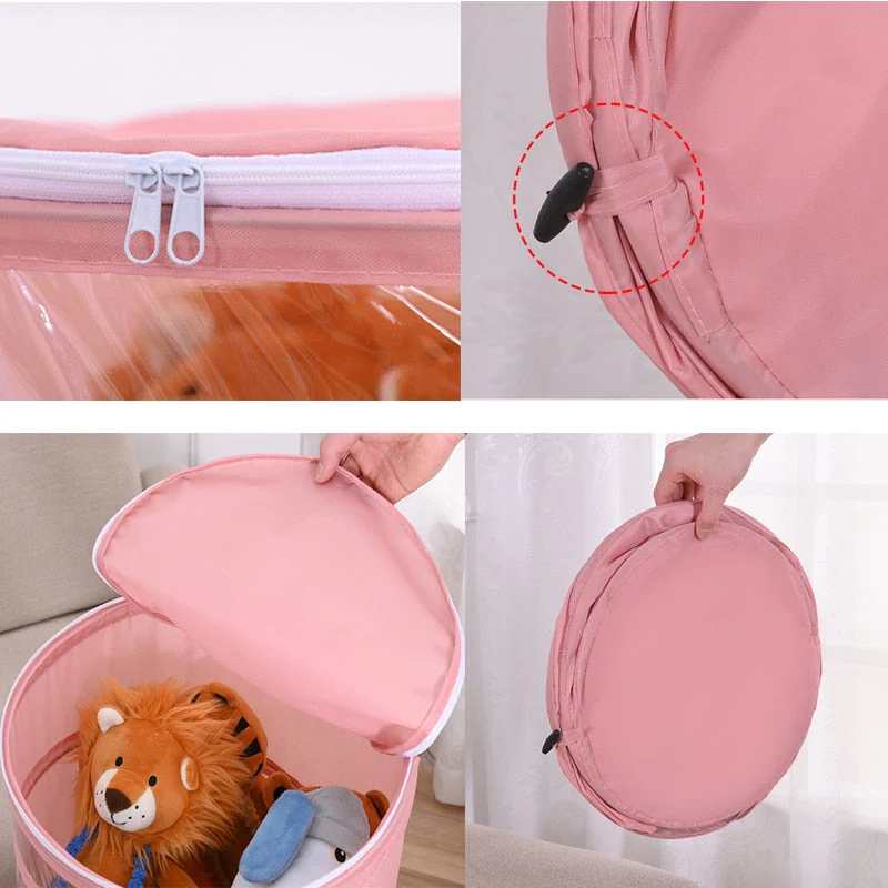 Fluffy Friend Kids Toy Storage Organizer Bucket - Image 3