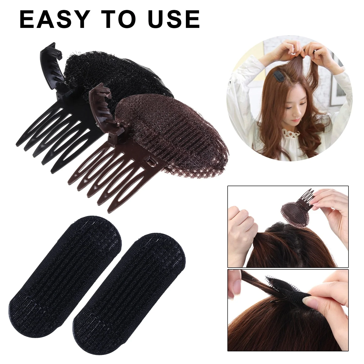 Fluffy Hair Bun Clip - Image 2