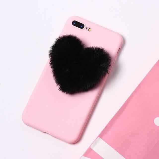 Fluffy Lover Heart Cute Iphone Cases - Image 6