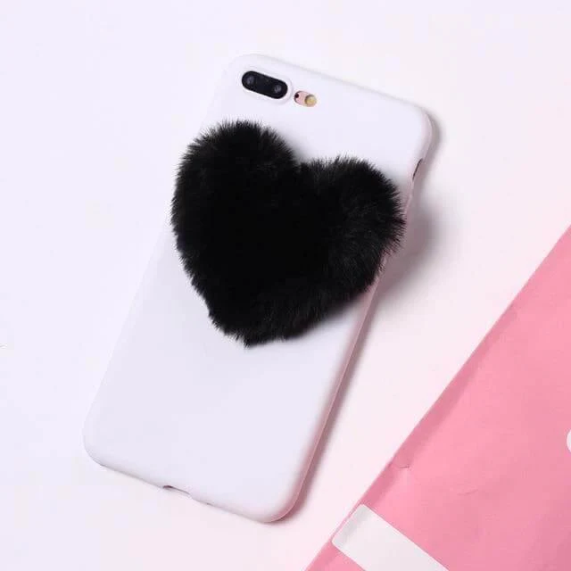 Fluffy Lover Heart Cute Iphone Cases - Image 7