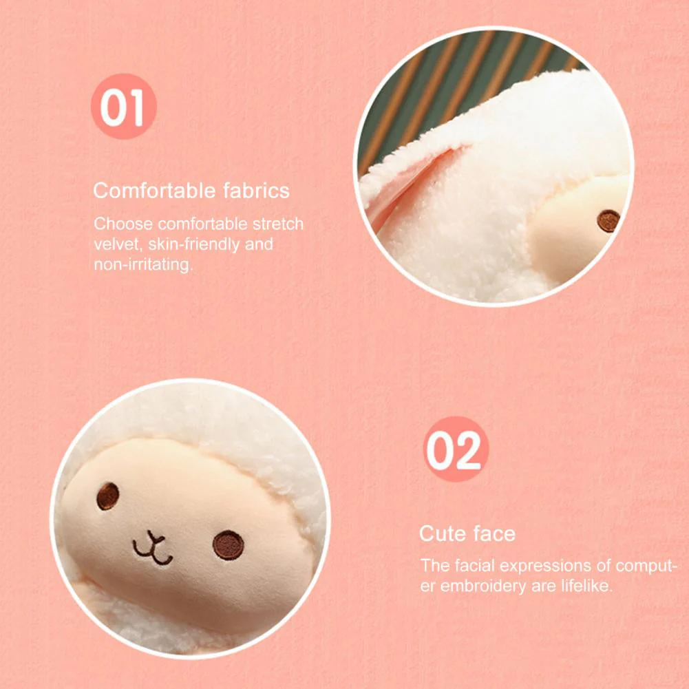 Fluffy Sheep Cozy Huggable Plush - Image 3
